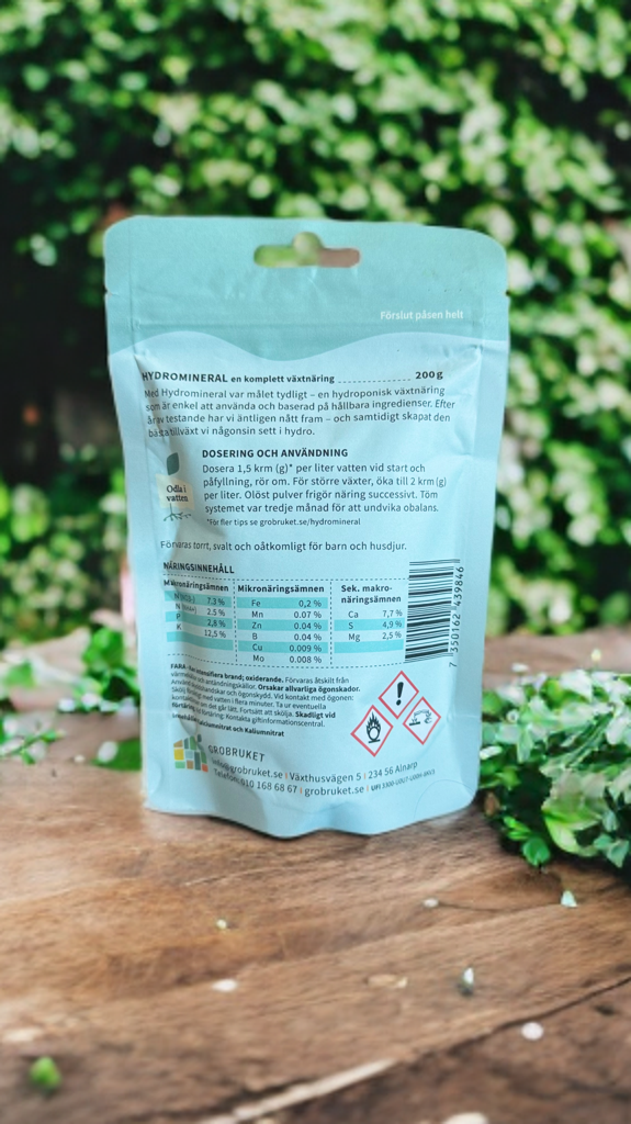 Grobruket Hydromineral - Växtnäring